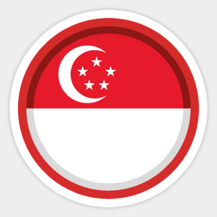 Singapore Flag Enamel Pin: Show Your National Pride! Sticker